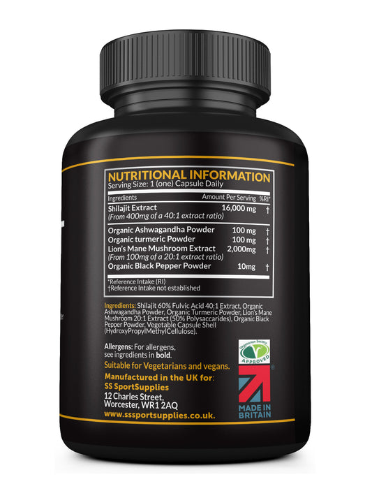 High Strength Pure Himalayan Shilajit Extract 16,000mg